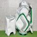 [ не использовался товар ]kasco Kasco промо Dell caddy bag Golf сумка 3 точечная белый зеленый очень популярный модель Tour сумка Cade . задний 