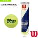  Wilson теннис мяч Tour стандартный TOUR STANDARD 1 жестяная банка 4 лампочка ввод WRT103800