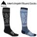 [BURTON] Barton [Men's Imprit Round Socks] мужской in принт раунд носки 25-26 сноуборд носки мужской 
