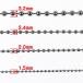 �{�[���`�F�[�� �X�e�����X 1.5mm 2mm 2.4mm 3.2mm 10cm�P�� �ؔ��� �`�F�[���̂� �֘A�摜1