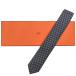 [. скидка ][ не использовался товар ]HERMES Hermes POLKA rivse галстук антрацит серый шелк 100% бизнес мужской 