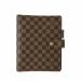 [ прекрасный товар ]LOUIS VUITTON Vuitton Agenda GM Damier eben обложка для записной книжки Brown чай R20107 RZ0164