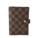 [ прекрасный товар ]LOUIS VUITTON Vuitton Agenda PM Damier обложка для записной книжки Brown чай R20700