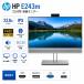 HP EliteDisplay E243m 23.8 type полный HD IPS жидкокристаллический монитор 1920×1080 Web камера динамик HDMI DisplayPort VGA USB высота регулировка длина вращение соответствует б/у дисплей 