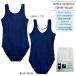  Junior school swimsuit girl girls One-piece type swim wear school swimsuit UPF50+ name tag attaching number for cloth system .70-7060