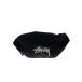STUSSY* сумка-пояс / нейлон /BLK/ одноцветный //