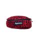 Supreme*17AW/Leopard Fleece Waist Bag/--/RED/ общий рисунок //