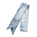 Christian Dior* шарф / шелк / серый / женский //