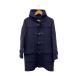 Gloverall* полупальто "даффл коут" /L/ шерсть /NVY/ одноцветный 