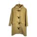 OLD ENGLAND* полупальто "даффл коут" /--/ шерсть /BEG/ одноцветный 