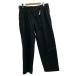 Y��s for men��LINEN COTTON TWILL PANTS WITH 2-TUCKS/5/BLK/MO-P90-350-1-02