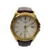 CASIO* ручной завод наручные часы / аналог / кожа /WHT/BRD/MTP-1183//