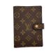 LOUIS VUITTON* Agenda PM_ монограмма * парусина / кожа /BRW/ общий рисунок / мужской //