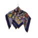 GUCCI* шарф / шелк /BLU/ цветочный принт / женский 