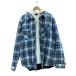 Supreme*21AW/HOODED FLANNEL ZipUp Shirts/ в целом пожелтение 