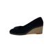 Salvatore Ferragamo* эспадрильи /25cm/BLK/ замша /21034/po Inte do/ каблук 