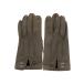 HERMES* перчатки / кожа / серый / женский 