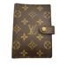 LOUIS VUITTON* Agenda PM_ монограмма * парусина / кожа /BRW/ женский 