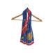 HERMES* ascot tie / scarf / silk /RED/ total pattern / lady's 