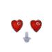 GUCCI* серьги /--/RED/ женский / Heart /GG/