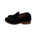 nano universe* Loafer /26cm/BLK/ замша /Italian Leather