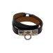 HERMES* Mini li Wald ubru палец на ноге ru// браслет / кожа /BLK/ женский //