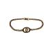 Christian Dior*CD Logo / браслет / металлизированный / цветной камень /GLD/ женский //