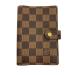 LOUIS VUITTON* Agenda MM_ Damier *eben/--/BRW/ мужской 