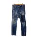 DSQUARED2* краска обработка / повреждение обработка / обтягивающий брюки /42/ Denim /IDG/S71LB0513//