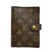 LOUIS VUITTON* Agenda PM_ монограмма * парусина / кожа /BRW/ общий рисунок / женский //