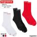  regular goods Supreme Supreme Hanes Crew Socks 1 pair loose sale partition nz socks socks men's lady's unisex black white red genuine article [ clothes ]