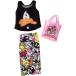 Сӡ Barbie Clothes: Looney Tunes Daffy Duck Top and Character Skirt with B