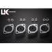 U-KANAYA Z750FOUR Z750FXII прочее muffler детали aluminium стружка (процесс образования во время фрезеровки) выхлоп фланец цвет серебряный You kana ya мотоцикл 