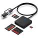 BENFEI USB 3.0/USB-C 4-in-1�J�[�h���[�_�[ SD/TF(Micro SD)/MS/CF�Ή� OTG�@�\