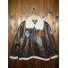 ALPHA Alpha TA1689-268 PATCHED B-3 FAKE MOUTON JACKET BROWN/IVORY patch do искусственный мутон Be s Lee обратная сторона боа жакет блузон внешний 