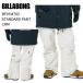 [OUTLET] BILLABONG Billabong BF01M703 STANDARD PANT стандартный брюки CRM сноуборд сноуборд одежда стандартный товар 25-26ST