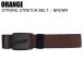 ORANGE orange STRONG STRETCH BELT BROWN #120532 ремень эластичный материалы одежда для сноуборда сноуборд сноуборд ST