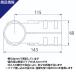 10�Z�b�g T�� �W���C���g �P�ǃp�C�v NTY-TA1 ��48.6mm 3���� �ڑ����� �����^ ��t�� �N�����v �p�� ���� �q�� �K���[�W ���� �n�E�X DIY ���� �֘A�摜2
