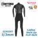 åȥ ե륹 ߥɥ饤 3mm  С եåȥ Хåå CRAFTSMAN Ladies` WETSUITS SEMIDRY 5mm / 3mm  BACKZIP FLAT SKIN