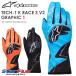  Alpine Stars перчатка для гонок Cart для внутри .. Kids * Junior размер TECH-1 K RACE S V2 GRAPHIC1 alpinestars 2026 год модели 