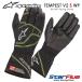  Alpine Stars перчатка для гонок Cart для Kids * Junior размер TEMPEST V2 S WP Tempest дождь перчатка alpinestars 2025 год .. модель 