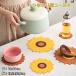  sunflower planter pot plate saucer bed Coaster dishmat lovely multi-purpose free shipping 