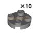  Lego LEGO детали продажа поотдельности #4032 plate 2×2 круг ( 10 знак ось ): темный blue tone Ray (10 шт. комплект )