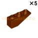  Lego LEGO детали продажа поотдельности #4287 обратный slope 33 раз 3×1:retishu Brown (5 шт. комплект )