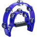 2 row tambourine, trout fa knee made of metal. bell in stock. percussion instruments handbell is, child . adult music beginner therefore. great musical instruments. present. ( blue )