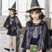  Kids Halloween . женщина комплект кнопка чёрный пончо манто накидка шляпа костюмы костюм симпатичный маскарадный костюм 2023 детский девочка мужчина 120 140