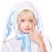  sause .... Chan cap white x blue head gear .. ear ... animal hat lady's men's lovely e-s ta- cosplay costume 