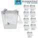  original transparent bag clear bag A5 size diagonal .. handbag skeleton shoulder bag transparent 10 piece set 