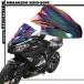 kawasaki Kawasaki ninja Ninja передний защита от ветра обтекатель измерительный прибор козырек окно защита защита от дождя особый дизайн радуга цвет Rainbow рисунок 