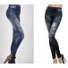  немедленная уплата Denim способ общий рисунок настоящий принт бабочка рисунок леггинсы брюки трико низ 
